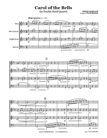 Carol of the Bells Double Reed Quartet