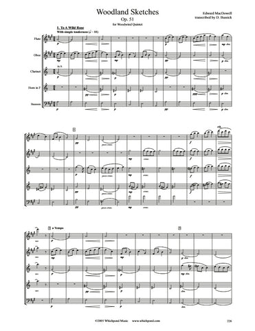 MacDowell Woodland Sketches Wind Quintet