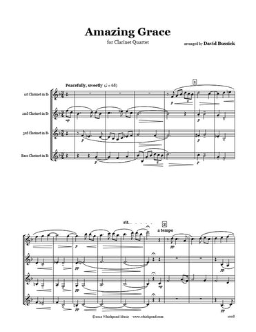 Amazing Grace Clarinet Quartet