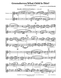 Greensleeves/What Child Is This Clarinet Duet