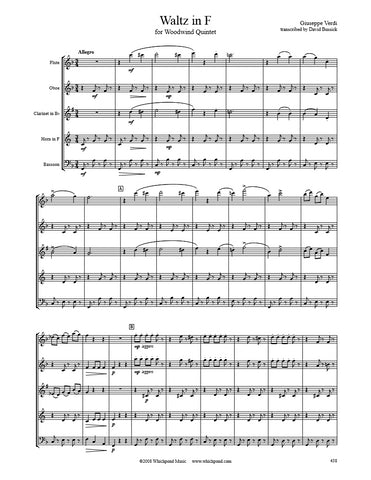 Verdi Waltz Wind Quintet
