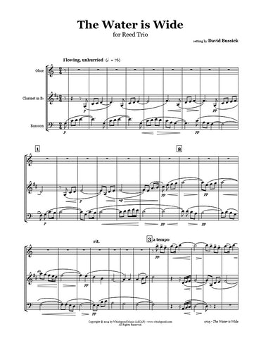 The Water Is Wide Oboe/Clarinet/Bassoon Trio