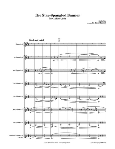Star Spangled Banner Clarinet Choir