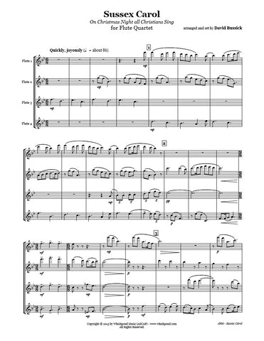 Sussex Carol Flute Quartet