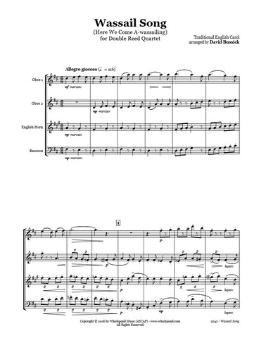 Wassail Song Double Reed Quartet