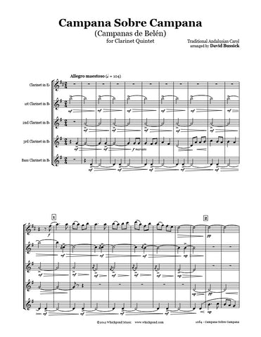 Campana Sobre Campana Clarinet Quintet