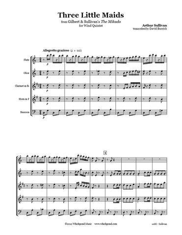 Sullivan 3 Little Maids Wind Quintet