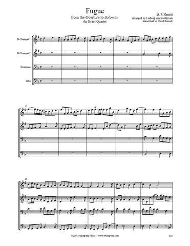 Handel/Beethoven Fugue Brass Quartet