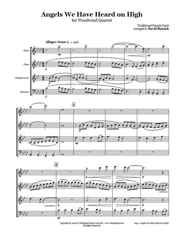 Angels We Have Heard On High Wind Quartet