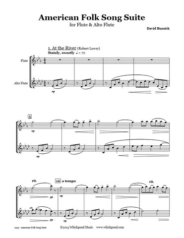 American Folk Song Suite Flute Duet (C Flute/Alto Flute)