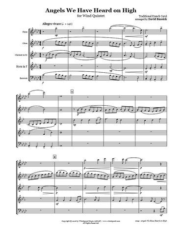 Angels We Have Heard On High Wind Quintet