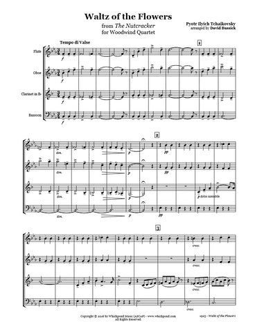 Nutcracker Waltz of the Flowers Wind Quartet
