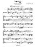 Schubert 2 Songs Clarinet Duet
