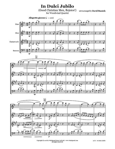 In Dulci Jubilo Wind Quartet