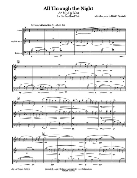 All Through The Night Oboe/English Horn/Bassoon Trio