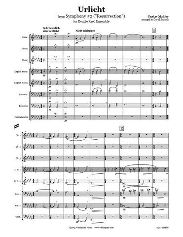 Mahler Urlicht Double Reed Octet