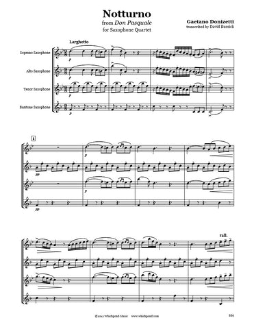 Donizetti Notturno Saxophone Quartet
