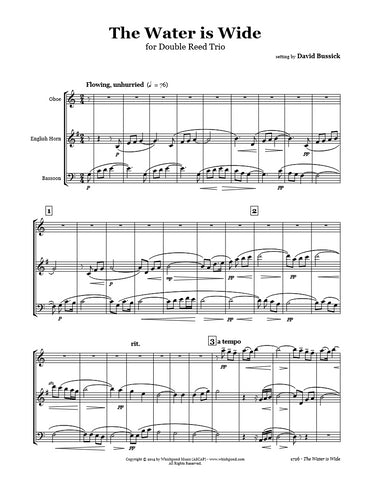 The Water Is Wide Oboe/English Horn/Bassoon Trio