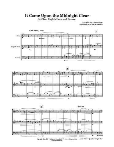 It Came Upon The Midnight Clear Oboe/English Horn/Bassoon Trio