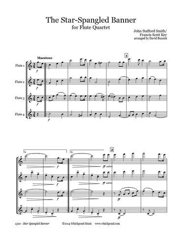 Star Spangled Banner Flute Quartet