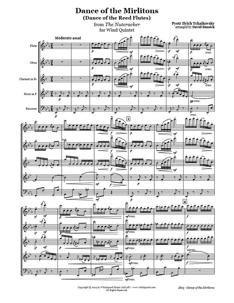 Nutcracker Dance of the Mirlitons Wind Quintet