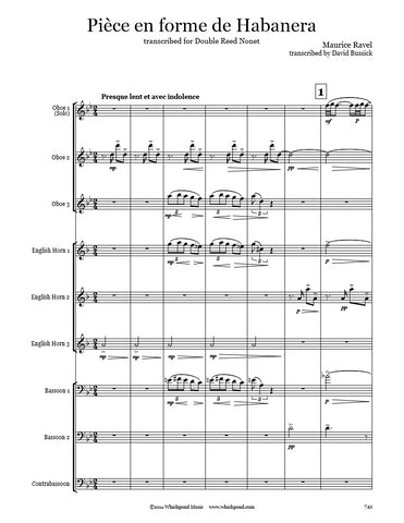 Ravel Habanera Double Reed Choir