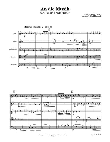 Schubert An die Musik Double Reed Quintet