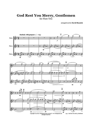 God Rest You Merry Gentlemen Flute Trio