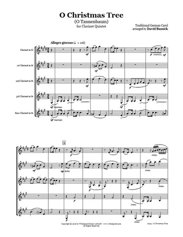 O Christmas Tree Clarinet Quintet