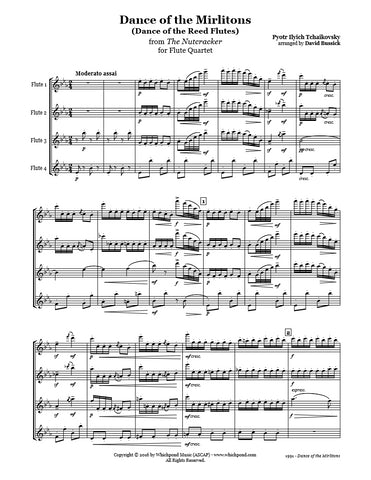 Nutcracker Dance of the Mirlitons Flute Quartet