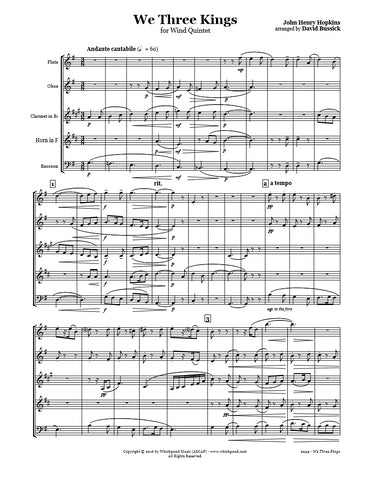 We Three Kings Wind Quintet