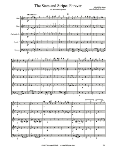 Sousa Stars and Stripes Forever Wind Quintet