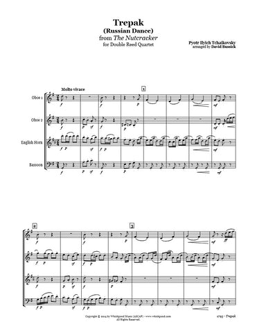 Nutcracker Russian Dance Double Reed Quartet
