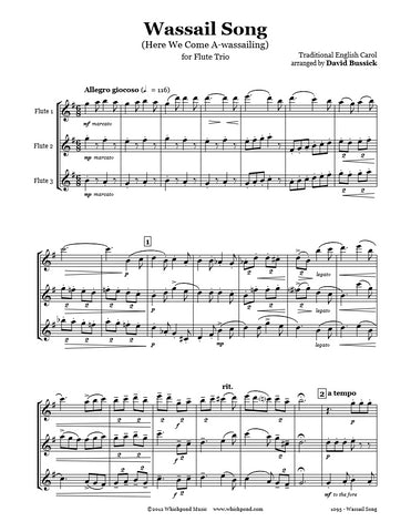 Wassail Song Flute Trio