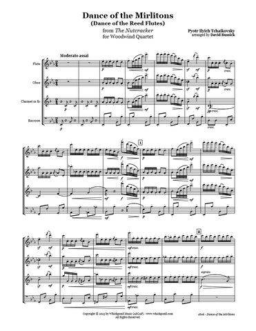 Nutcracker Dance of the Mirlitons Wind Quartet