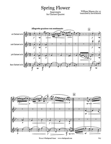 Mason Spring Flower Clarinet Quartet