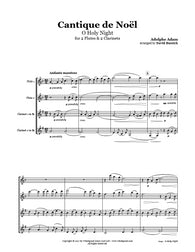 O Holy Night Flute/Clarinet Quartet