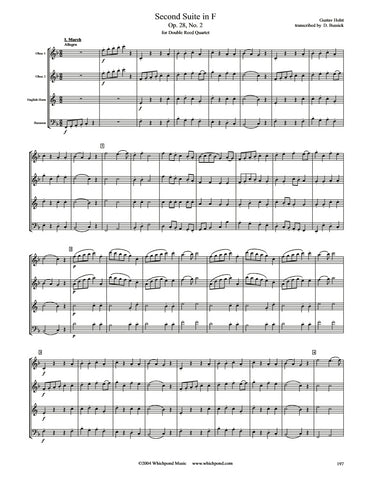 Holst Second Suite Double Reed Quartet