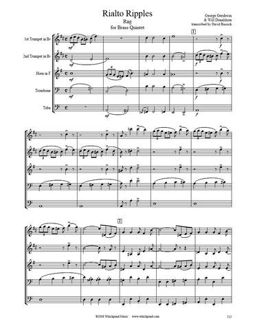Gershwin Rialto Ripples Rag Brass Quintet