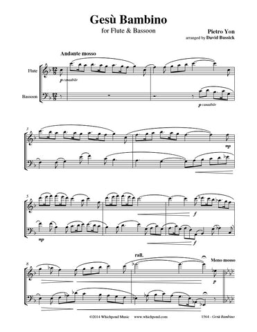 Gesu Bambino Flute/Bassoon Duet