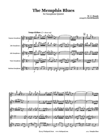 Handy Memphis Blues Saxophone Quintet