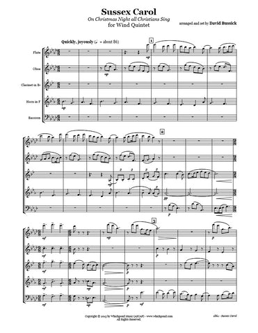 Sussex Carol Wind Quintet