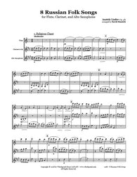 Lyadov 8 Russian Folk Songs Flute/Clarinet/Sax Trio