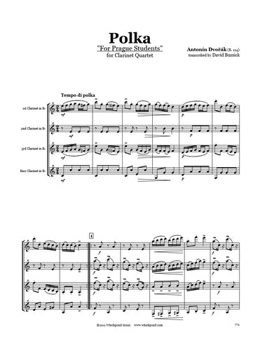 Dvořák Polka Clarinet Quartet