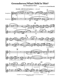 Greensleeves/What Child Is This Saxophone Duet