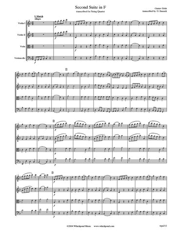 Holst Second Suite String Quartet