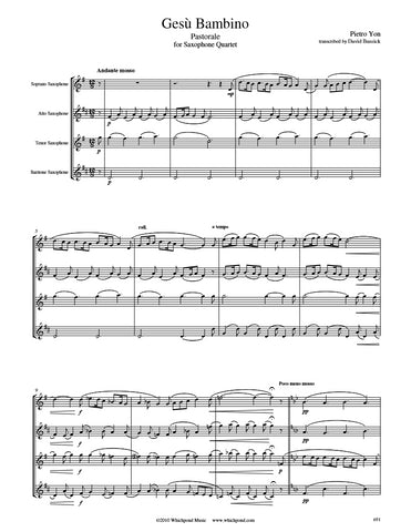 Gesu Bambino Saxophone Quartet