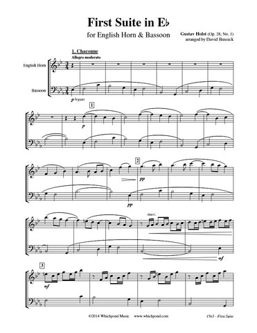 Holst First Suite English Horn/Bassoon Duet