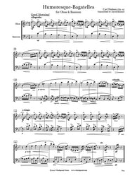 Nielsen Humoresque Bagatelles Oboe/Bassoon Duet