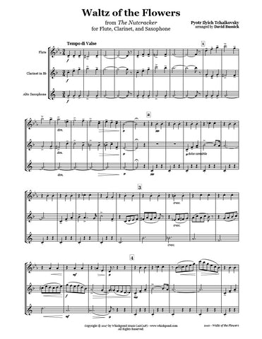 Nutcracker Waltz of the Flowers Flute/Clarinet/Sax Trio